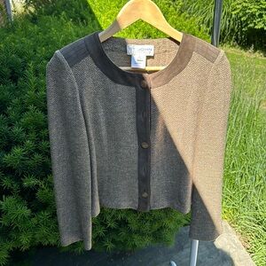 St John wool/suede jacket